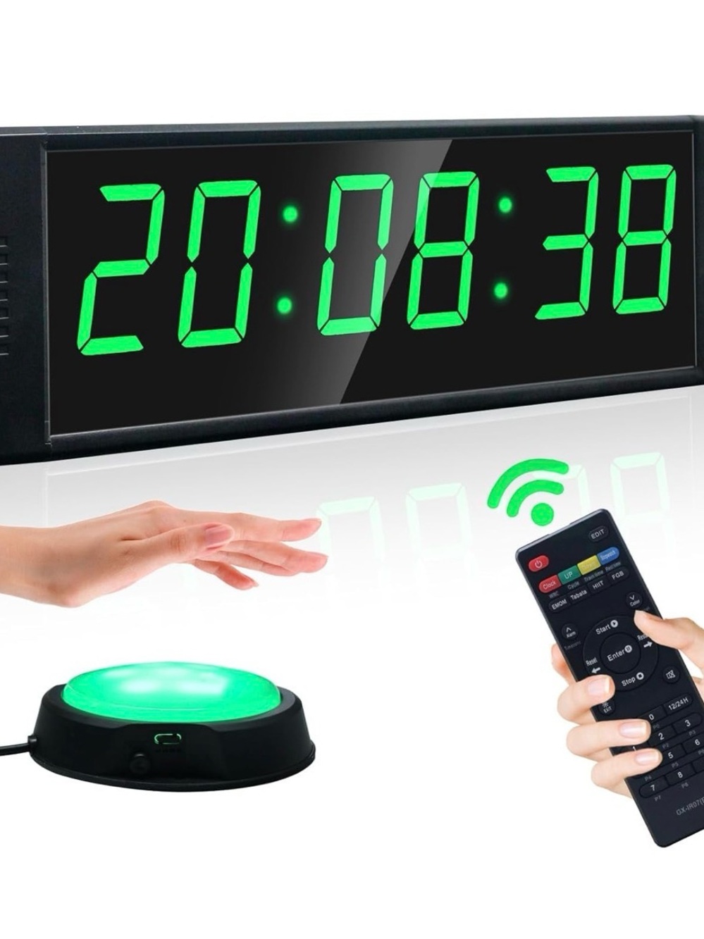 Large LED Gym Timer with Remote Control